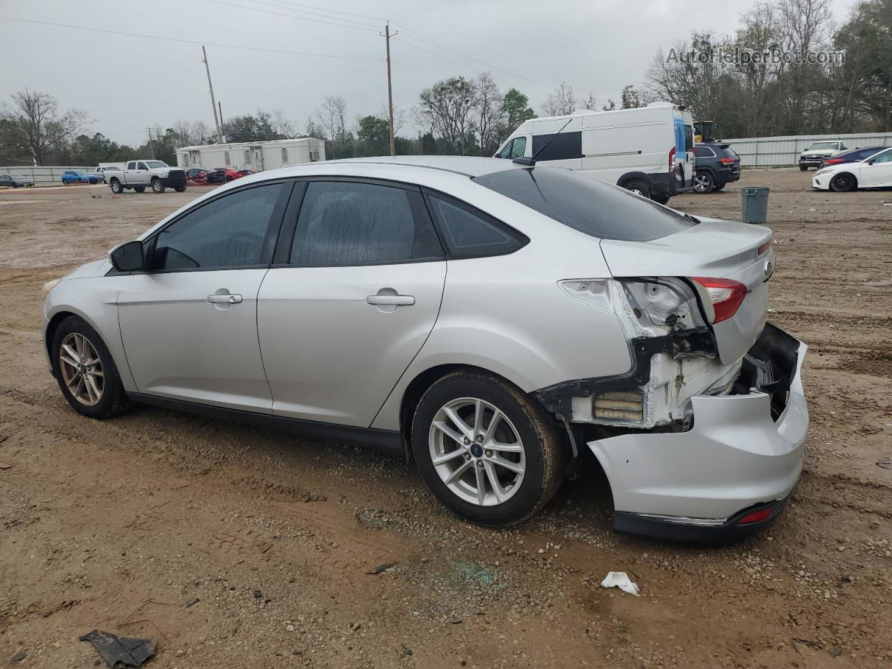 2017 Ford Focus Se Silver vin: 1FADP3F20HL287038