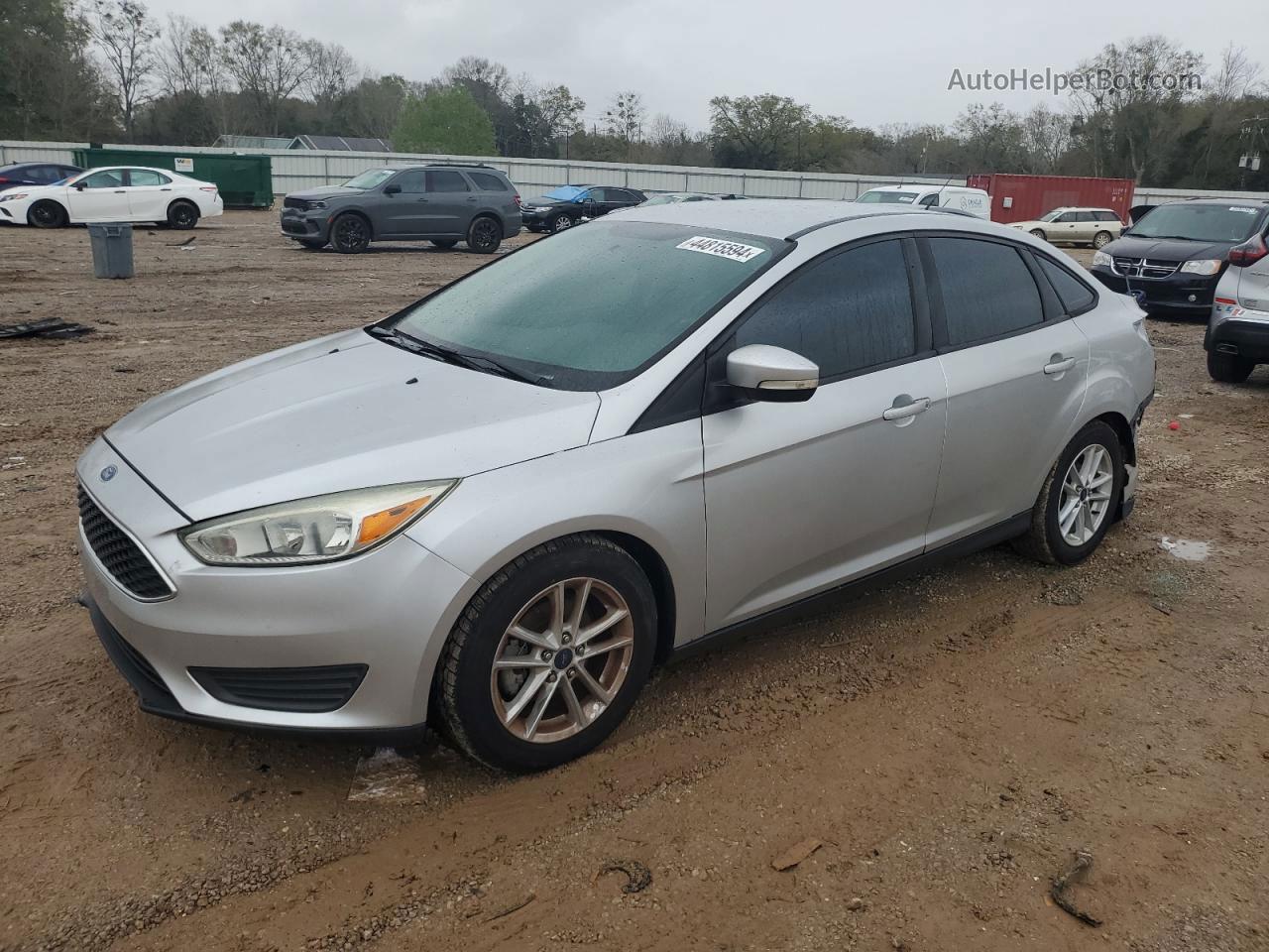 2017 Ford Focus Se Silver vin: 1FADP3F20HL287038