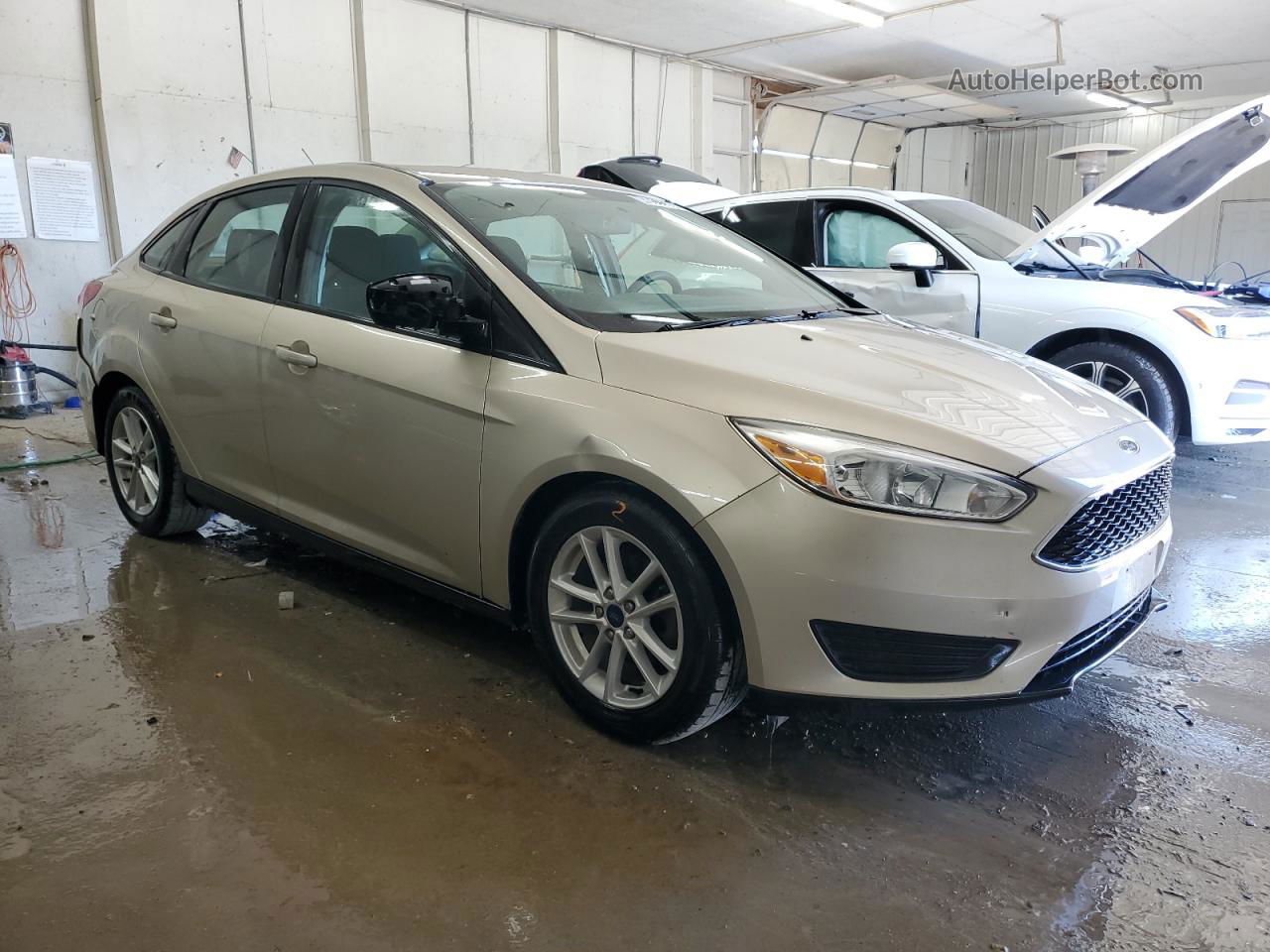 2017 Ford Focus Se Beige vin: 1FADP3F20HL319941