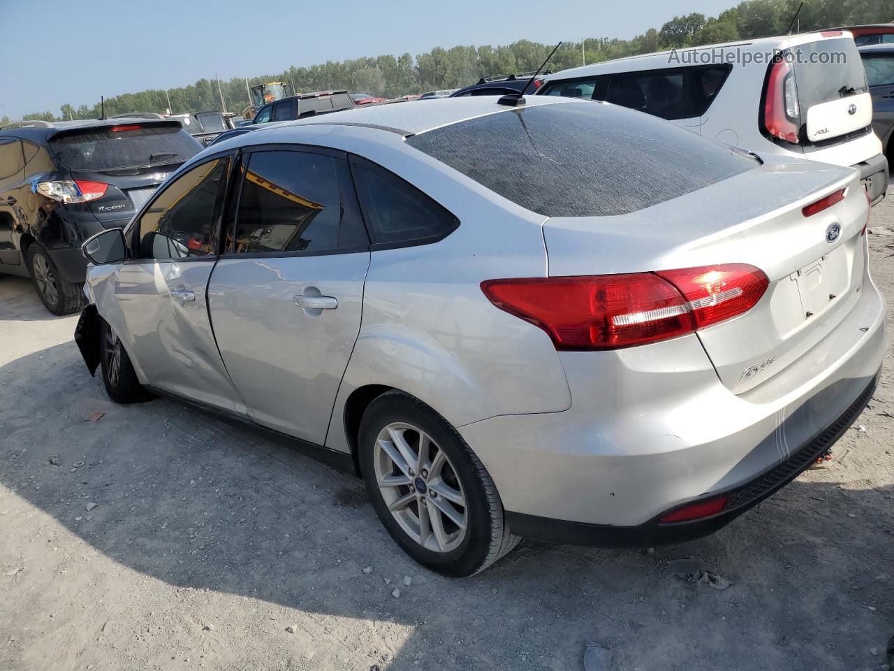 2017 Ford Focus Se Gray vin: 1FADP3F20HL341213