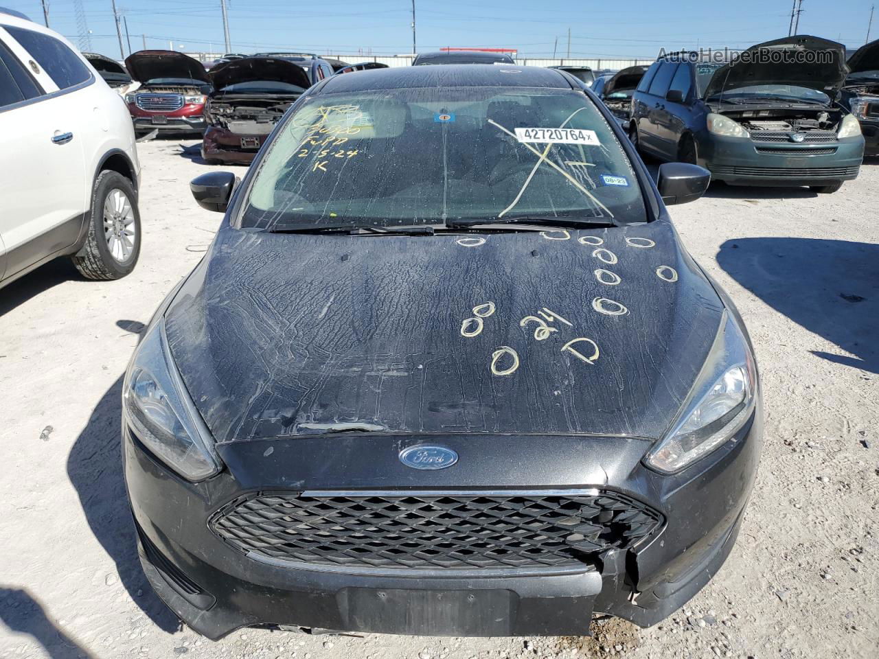 2018 Ford Focus Se Gray vin: 1FADP3F20JL269001