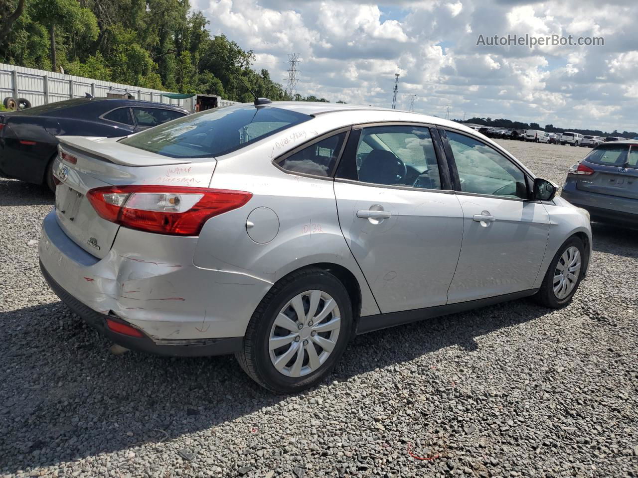 2013 Ford Focus Se Silver vin: 1FADP3F21DL107589