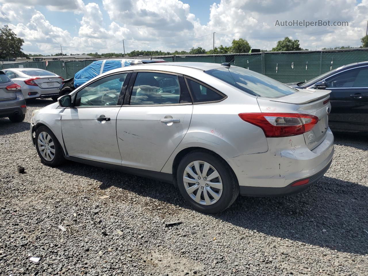 2013 Ford Focus Se Silver vin: 1FADP3F21DL107589