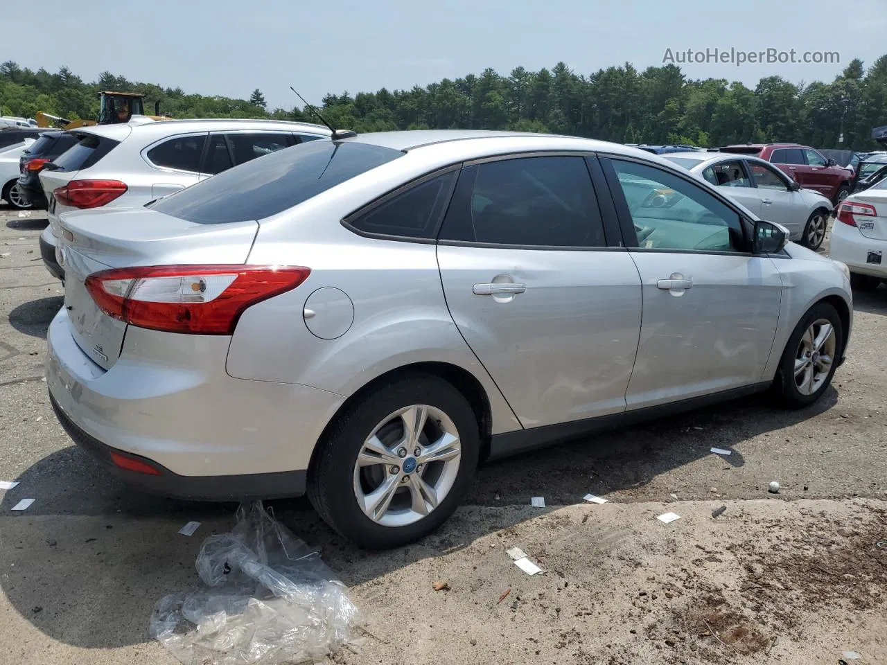 2013 Ford Focus Se Silver vin: 1FADP3F21DL163676