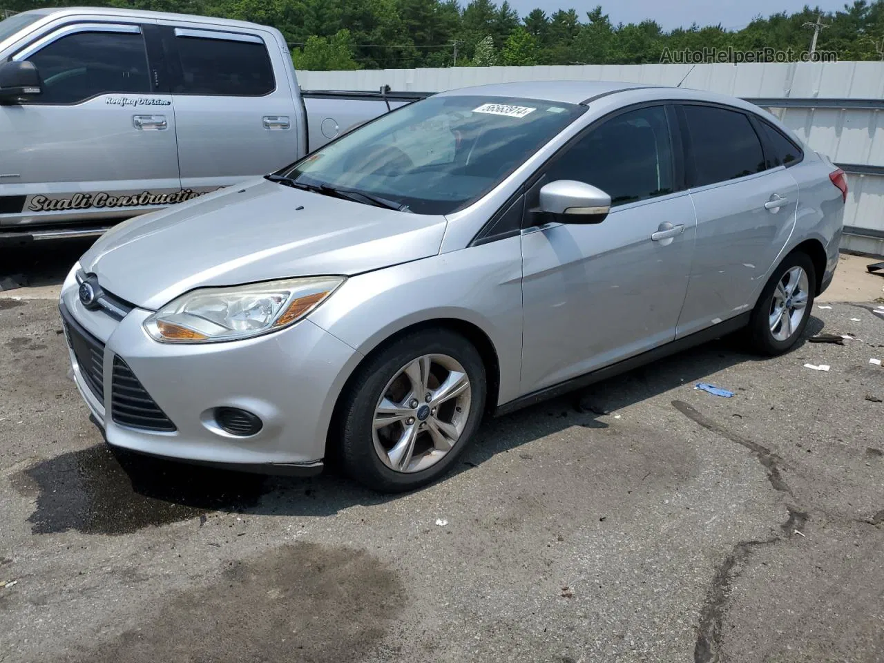 2013 Ford Focus Se Silver vin: 1FADP3F21DL163676