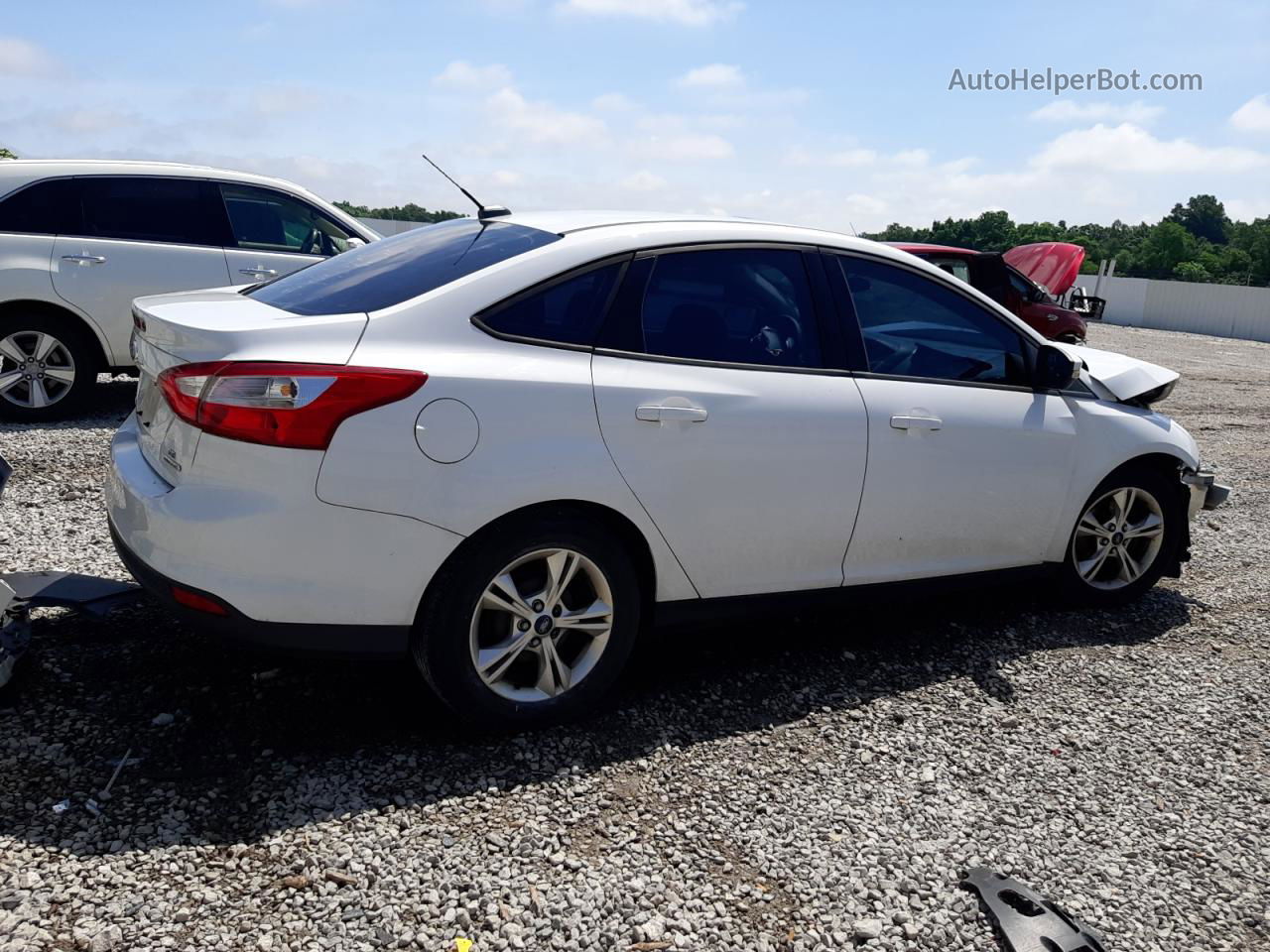 2013 Ford Focus Se White vin: 1FADP3F21DL175987