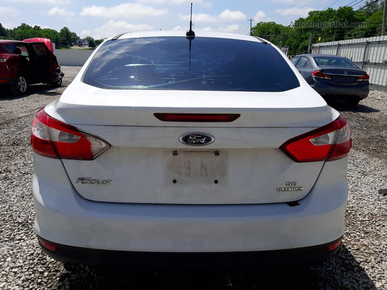 2013 Ford Focus Se White vin: 1FADP3F21DL175987