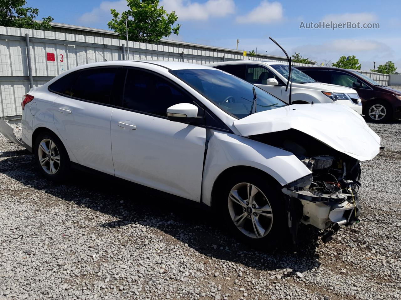 2013 Ford Focus Se White vin: 1FADP3F21DL175987