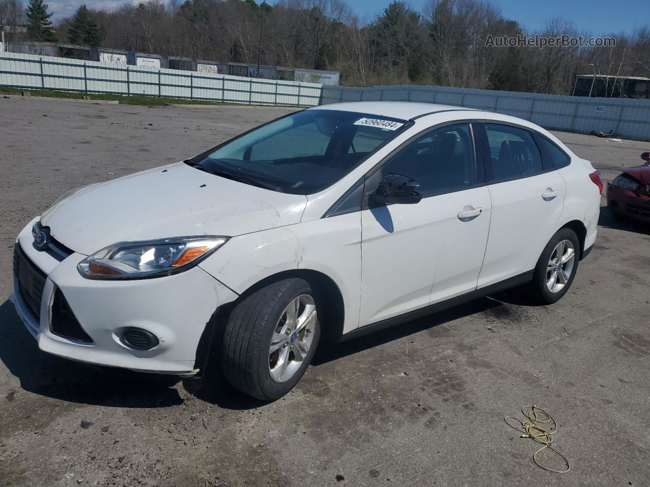 2013 Ford Focus Se White vin: 1FADP3F21DL178629