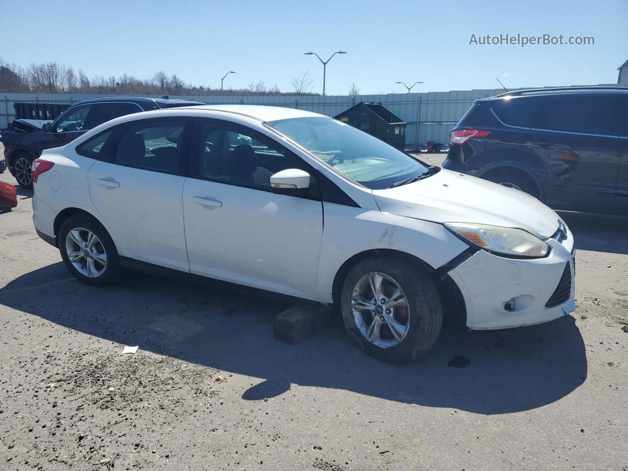 2013 Ford Focus Se White vin: 1FADP3F21DL178629