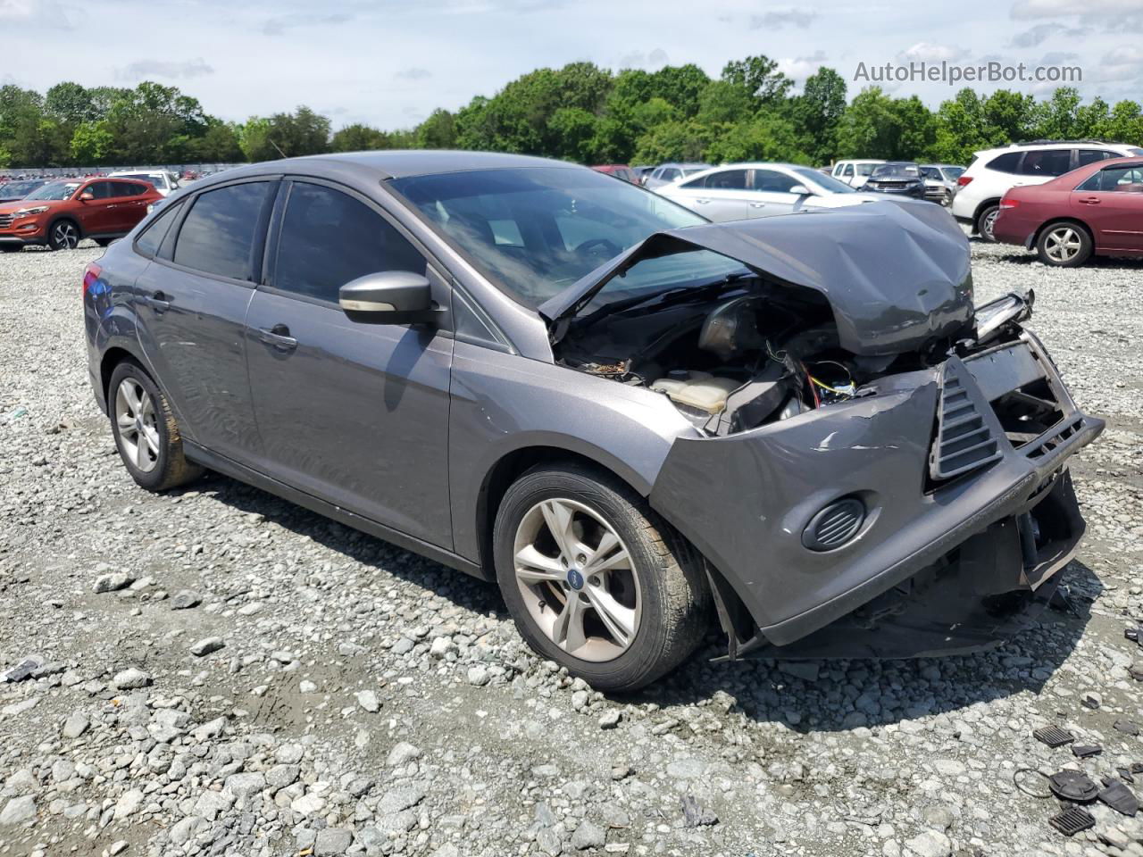 2013 Ford Focus Se Gray vin: 1FADP3F21DL187458