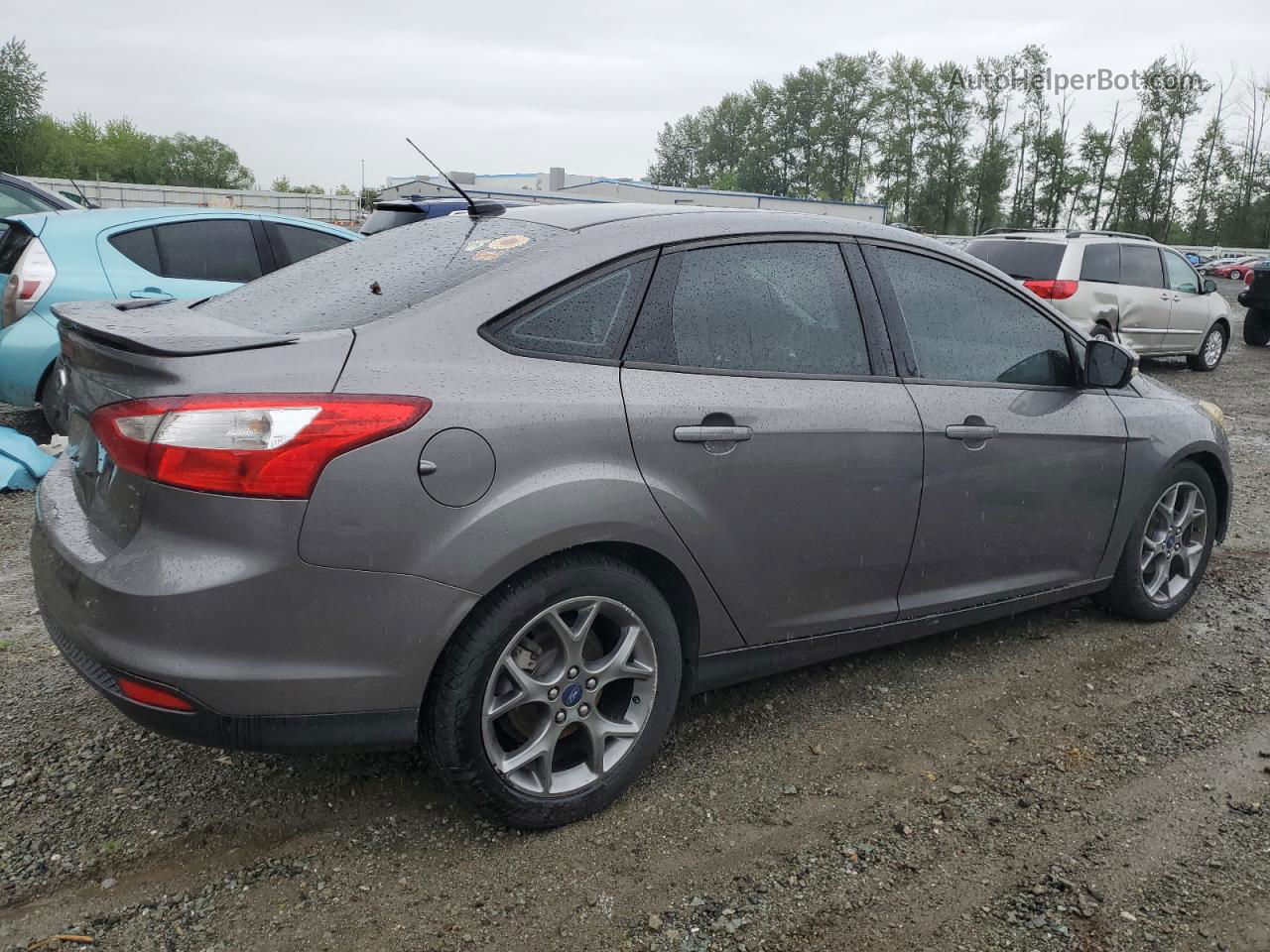 2013 Ford Focus Se Gray vin: 1FADP3F21DL196371