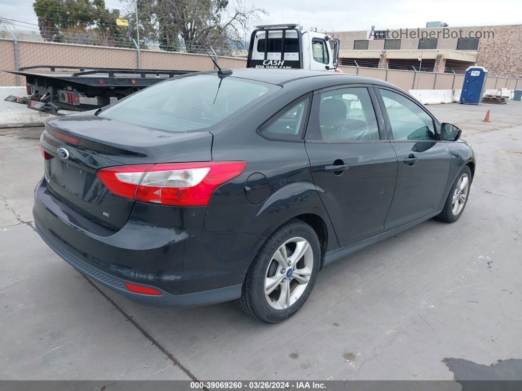 2013 Ford Focus Se Black vin: 1FADP3F21DL213315