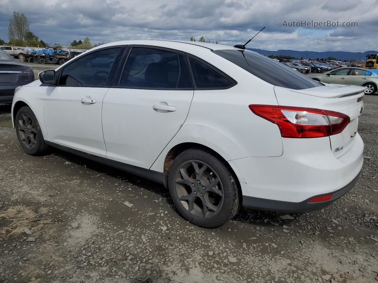 2013 Ford Focus Se White vin: 1FADP3F21DL248484