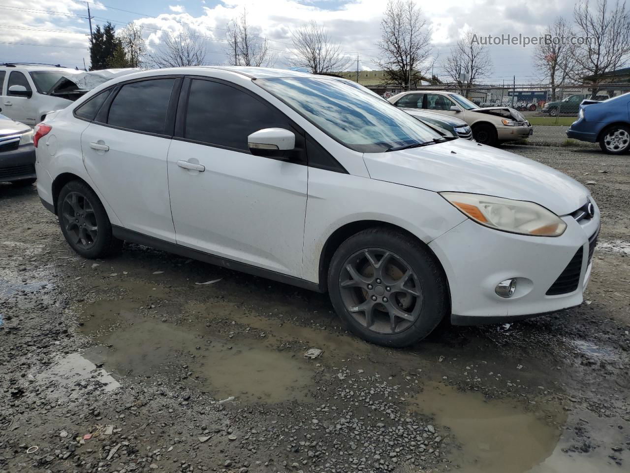 2013 Ford Focus Se White vin: 1FADP3F21DL248484