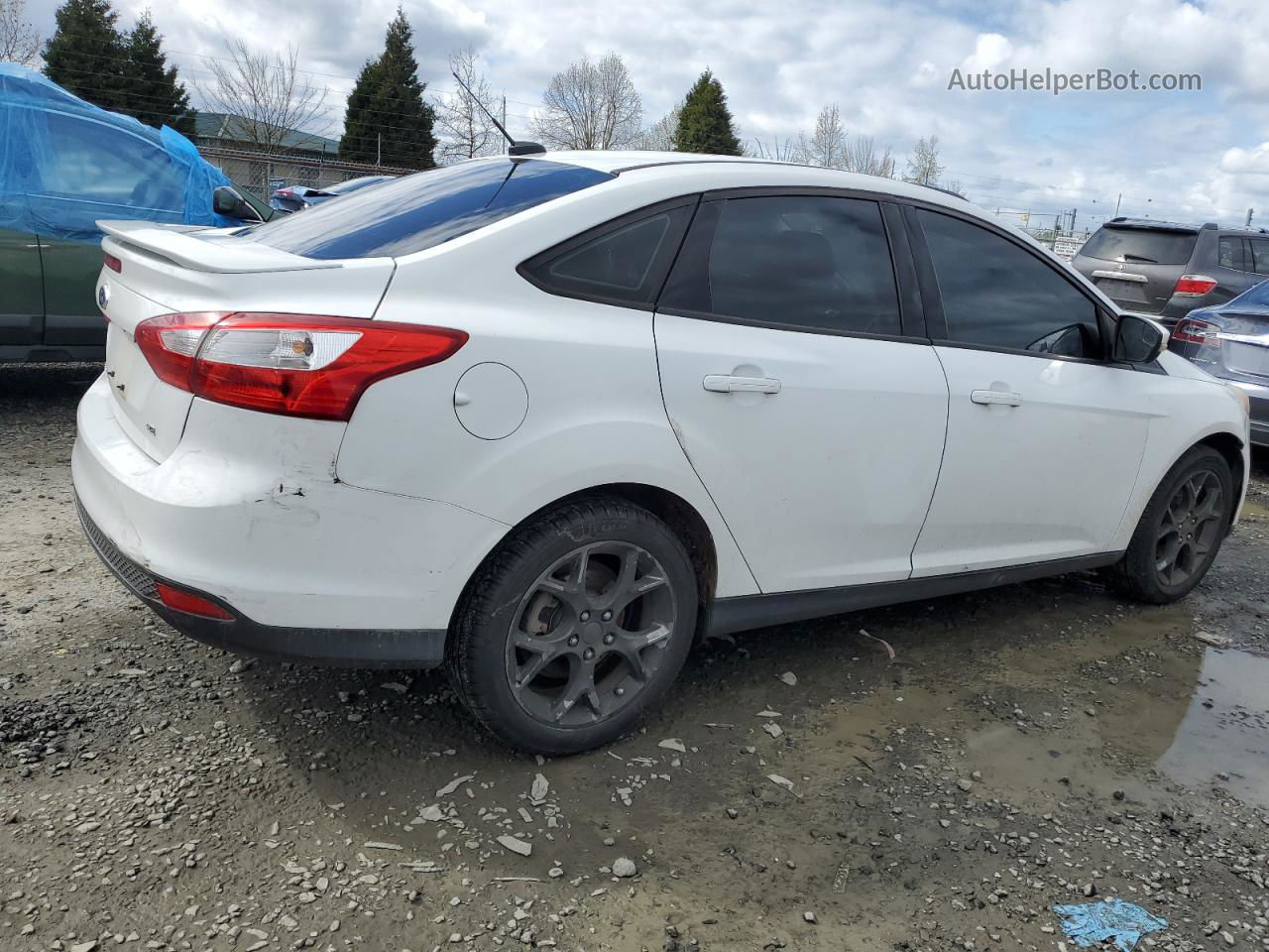 2013 Ford Focus Se White vin: 1FADP3F21DL248484