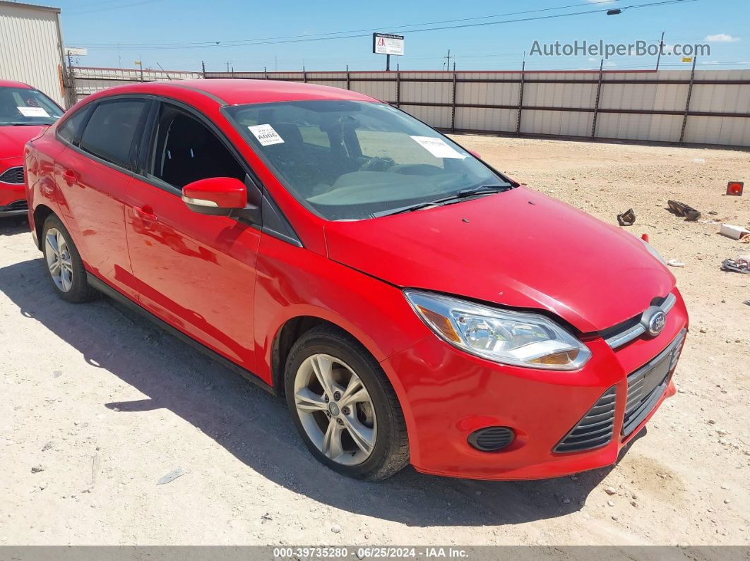 2013 Ford Focus Se Красный vin: 1FADP3F21DL284093