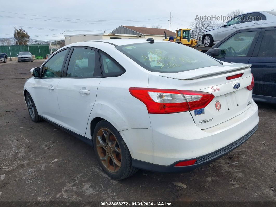 2013 Ford Focus Se Белый vin: 1FADP3F21DL285308