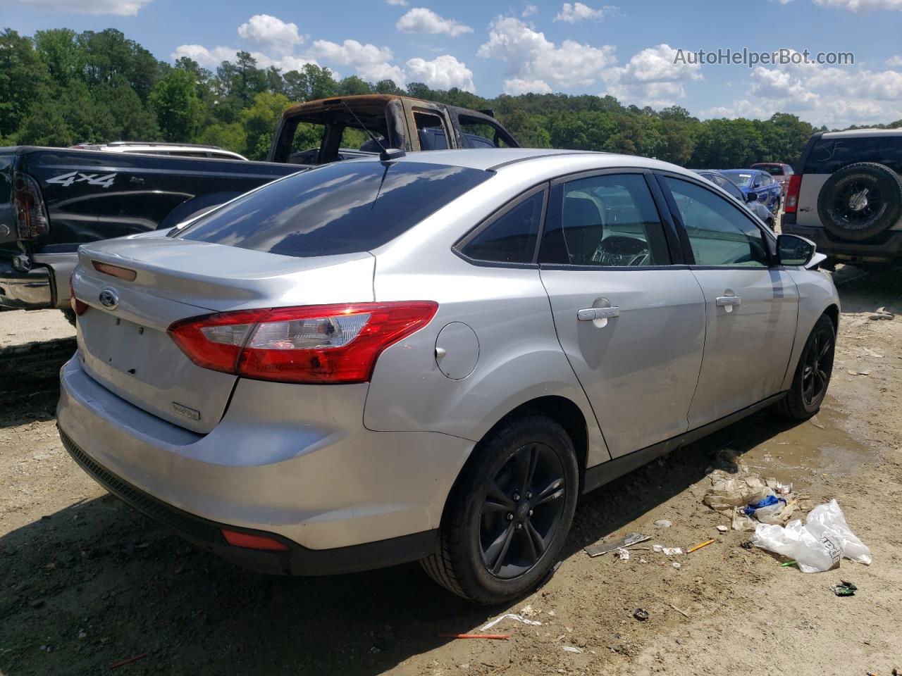 2013 Ford Focus Se Silver vin: 1FADP3F21DL294767