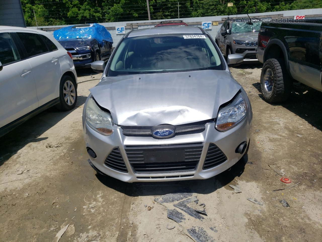 2013 Ford Focus Se Silver vin: 1FADP3F21DL294767