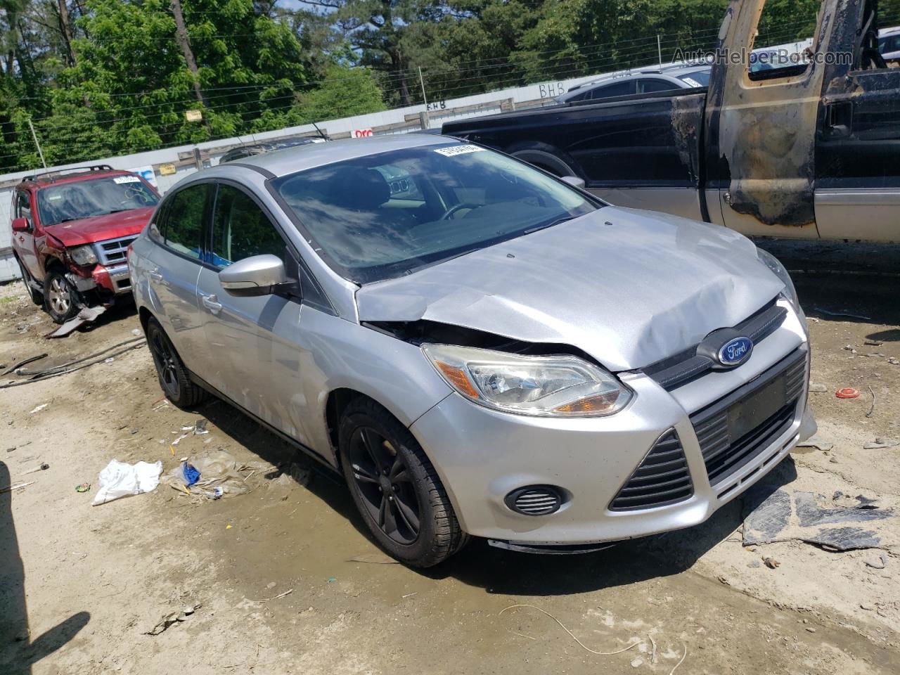 2013 Ford Focus Se Silver vin: 1FADP3F21DL294767