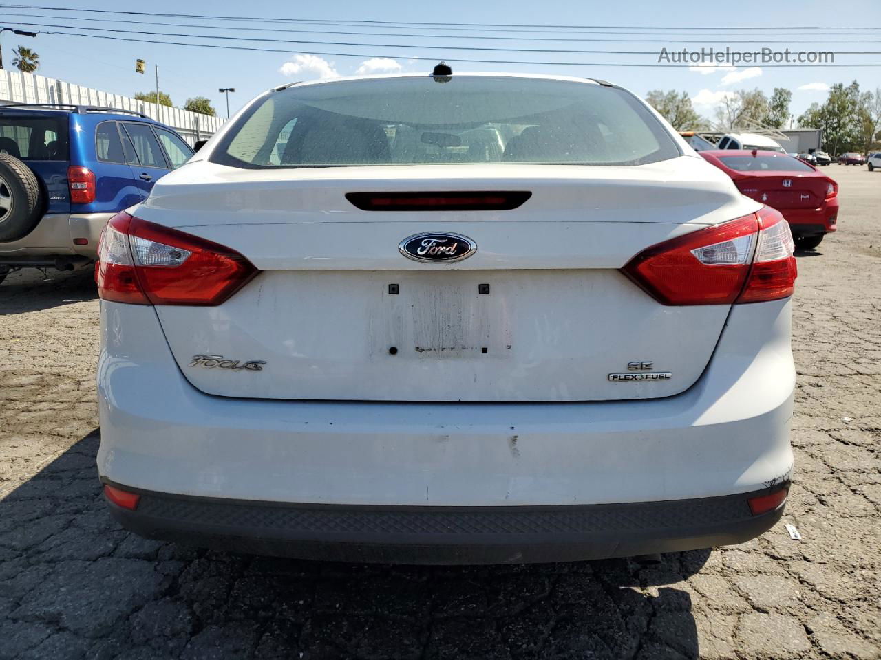 2013 Ford Focus Se White vin: 1FADP3F21DL306979