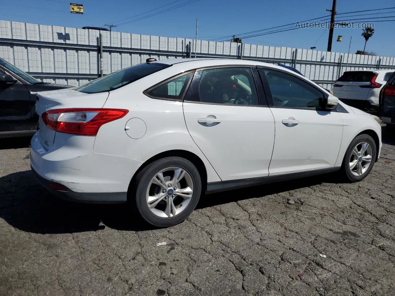 2013 Ford Focus Se White vin: 1FADP3F21DL306979