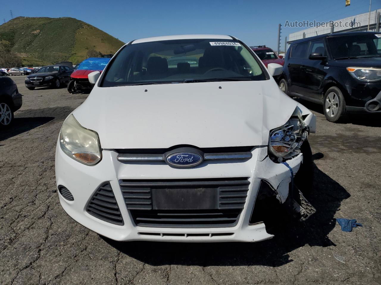 2013 Ford Focus Se White vin: 1FADP3F21DL306979