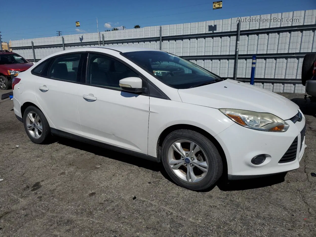 2013 Ford Focus Se White vin: 1FADP3F21DL306979