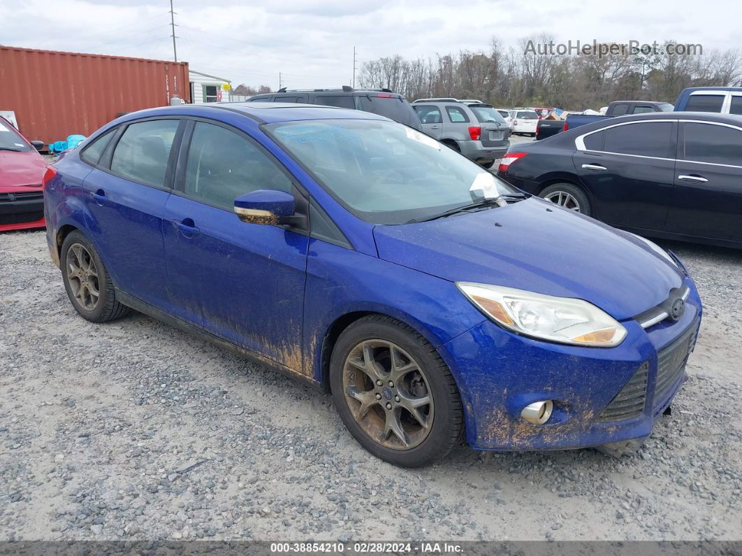 2013 Ford Focus Se Blue vin: 1FADP3F21DL308456