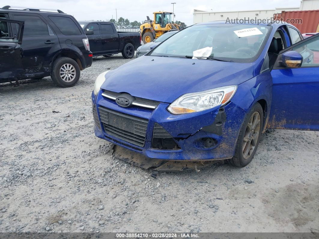 2013 Ford Focus Se Blue vin: 1FADP3F21DL308456