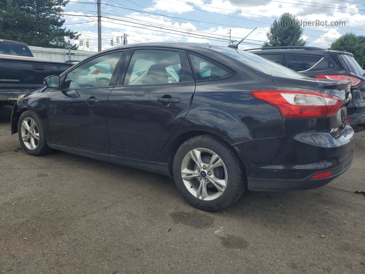 2013 Ford Focus Se Black vin: 1FADP3F21DL318386