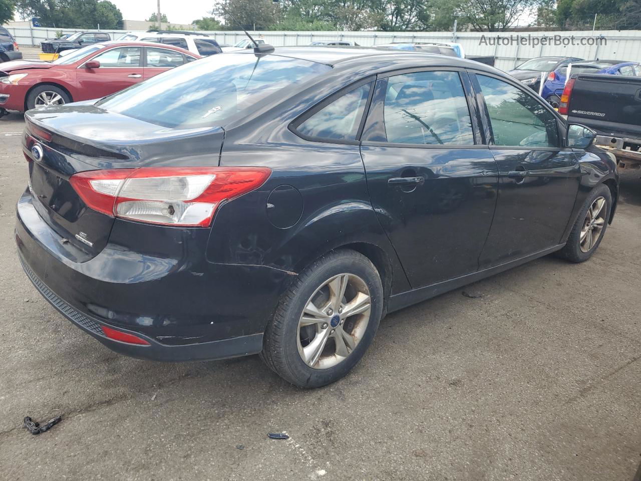 2013 Ford Focus Se Черный vin: 1FADP3F21DL318386