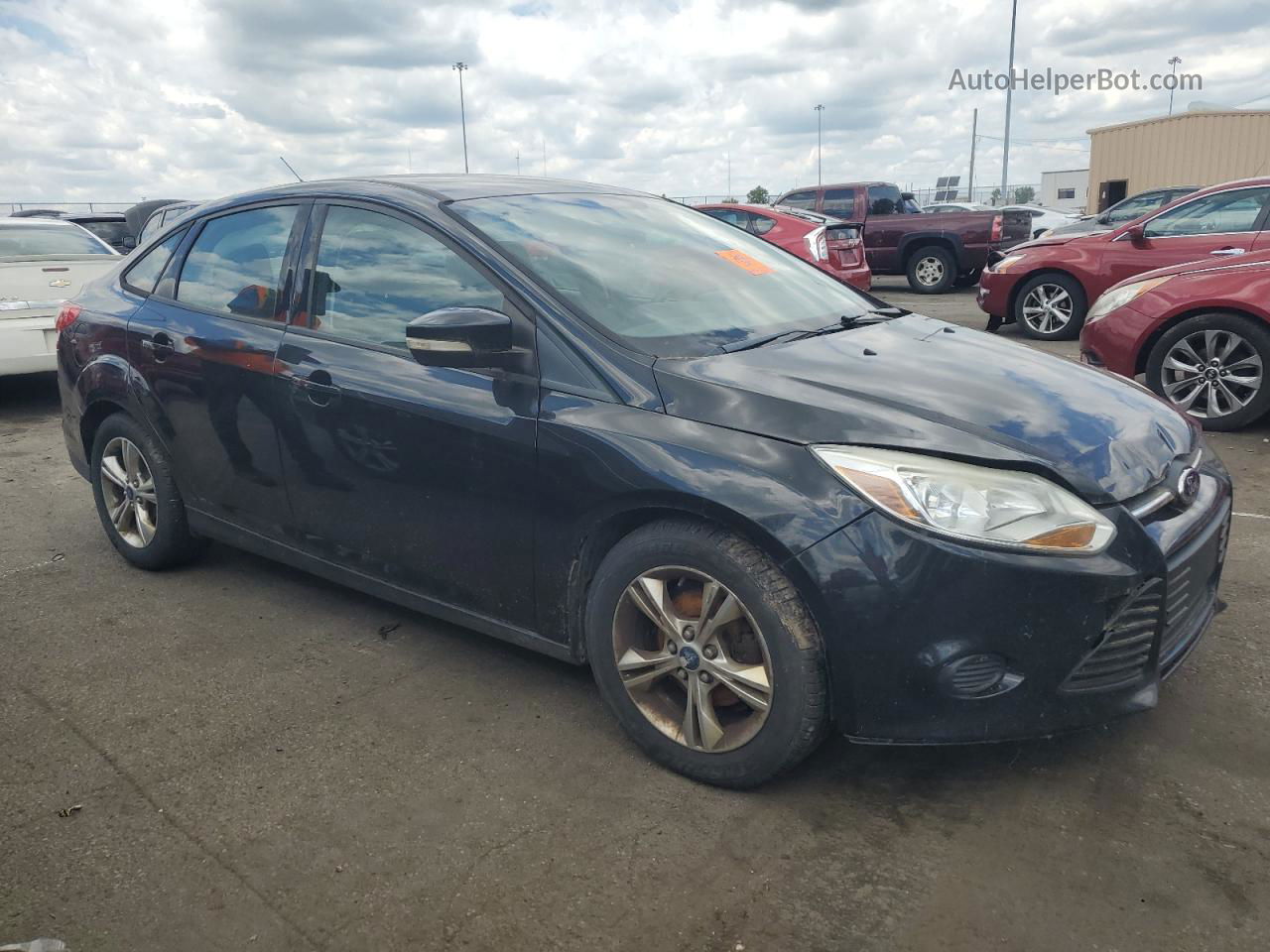 2013 Ford Focus Se Black vin: 1FADP3F21DL318386