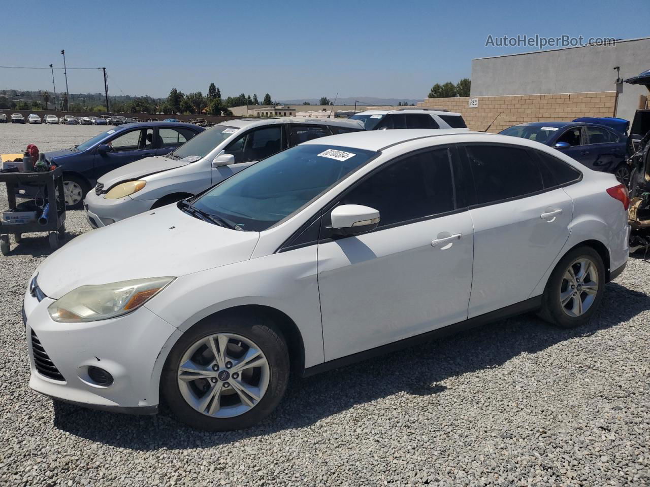 2013 Ford Focus Se White vin: 1FADP3F21DL338413