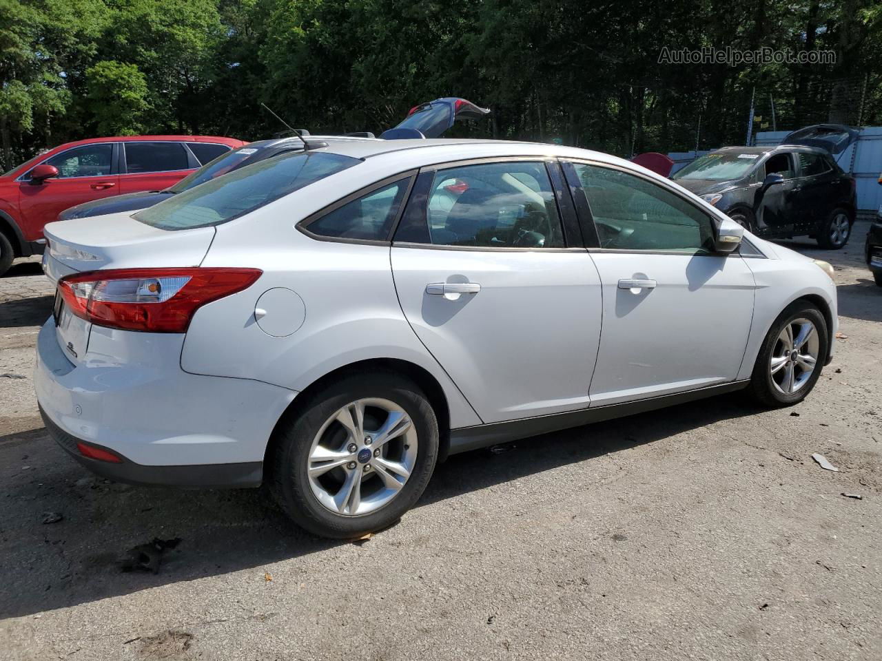 2013 Ford Focus Se White vin: 1FADP3F21DL343725