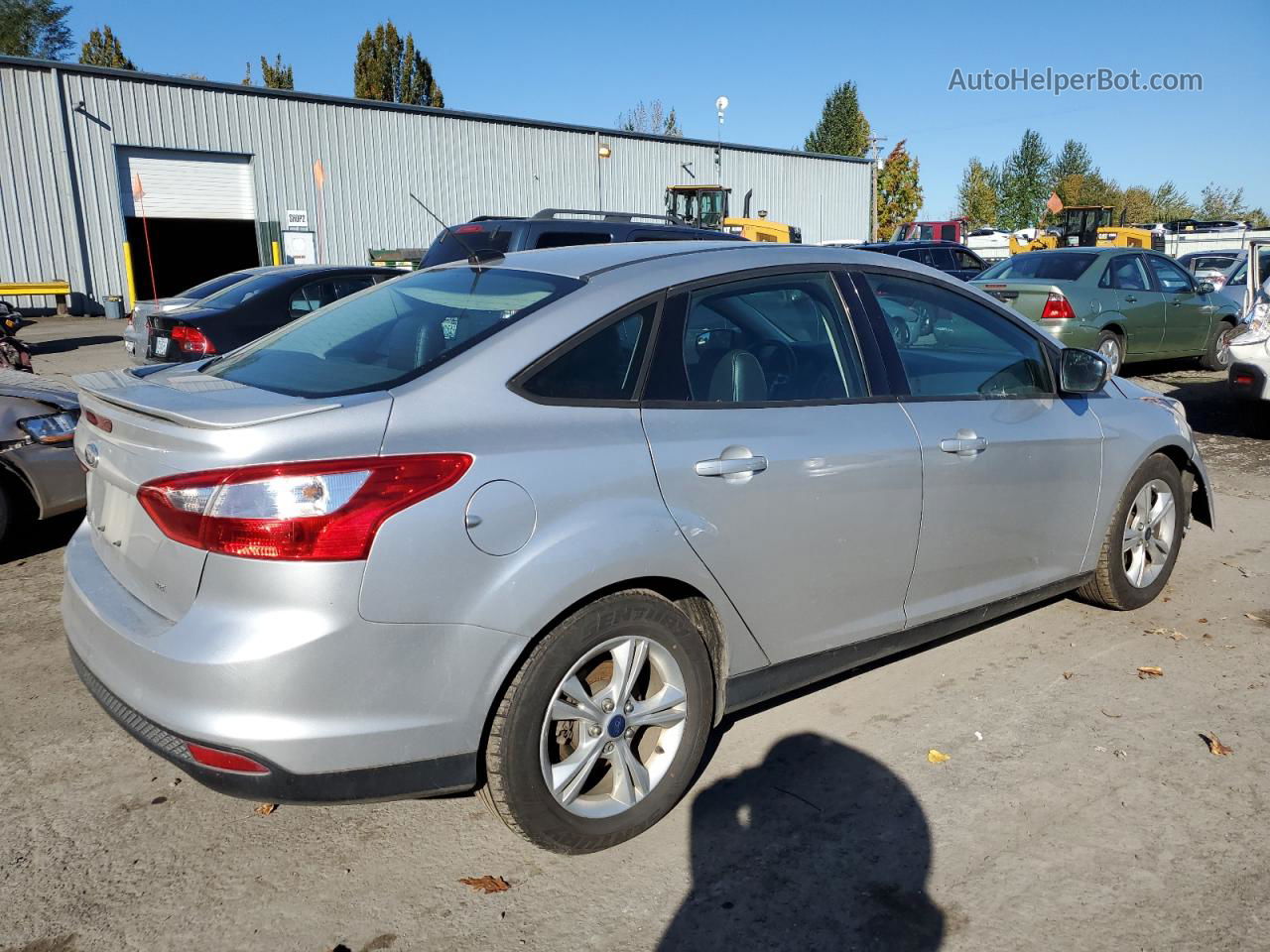 2013 Ford Focus Se Silver vin: 1FADP3F21DL382833