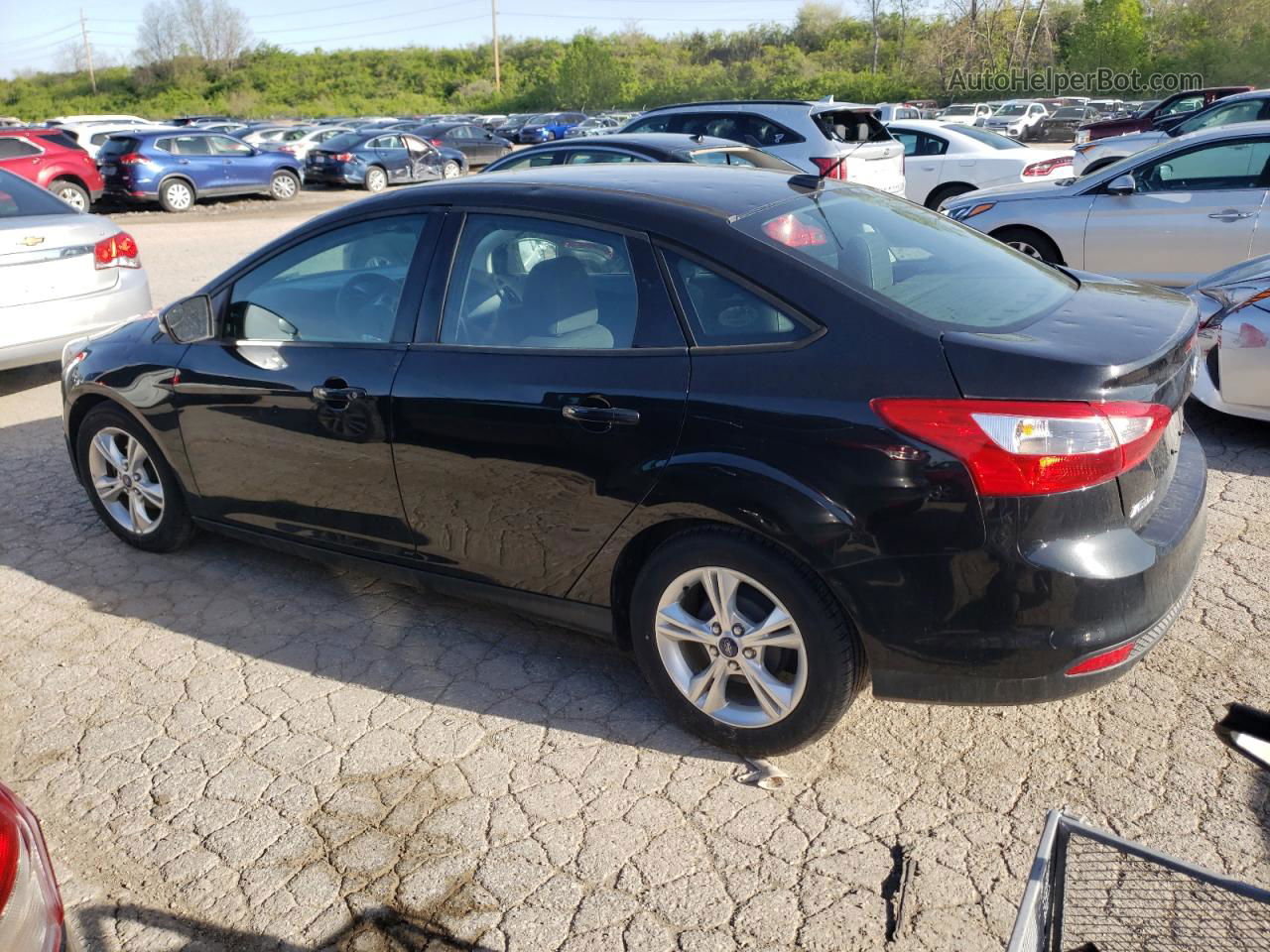 2014 Ford Focus Se Black vin: 1FADP3F21EL118027