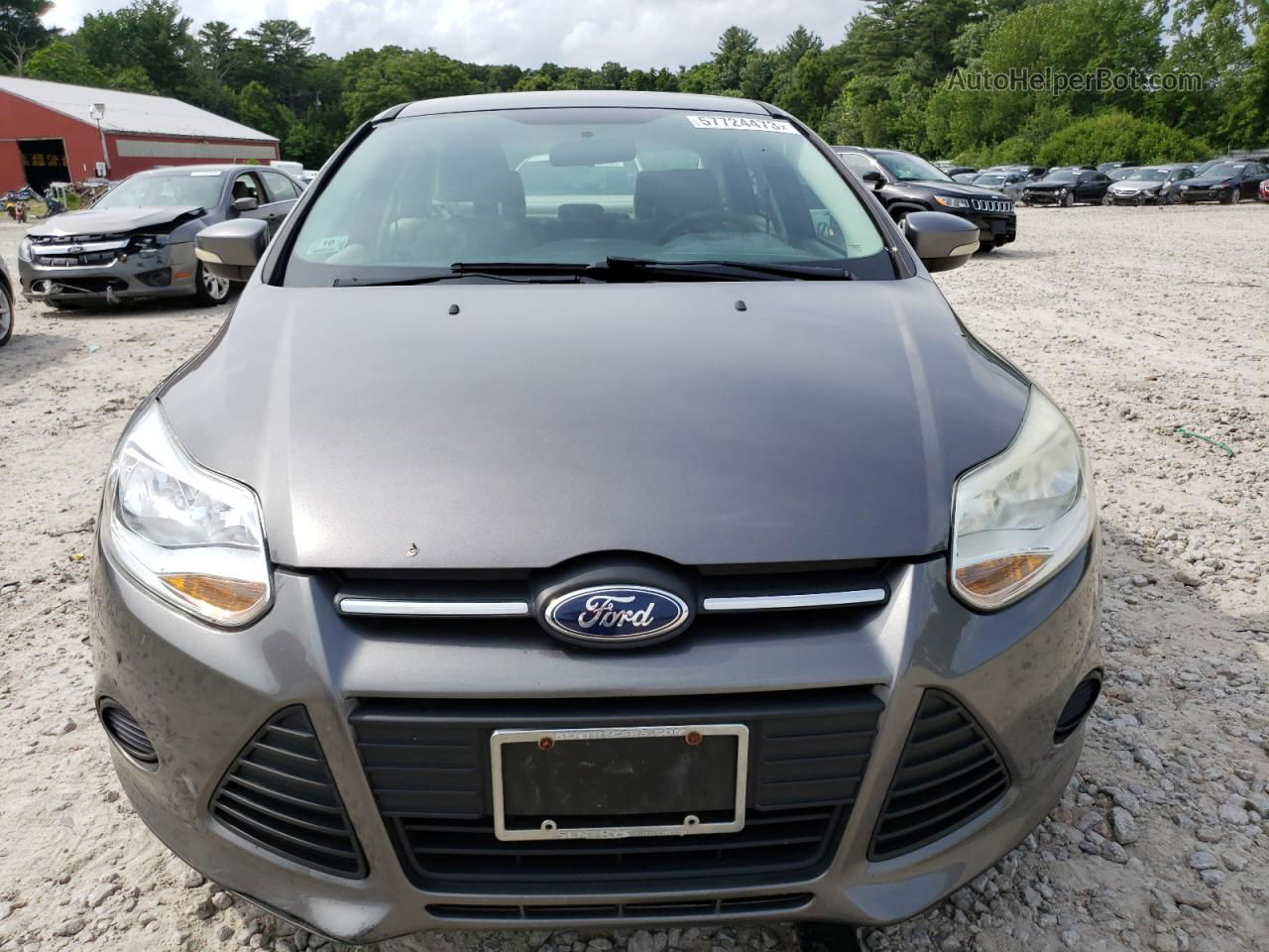 2014 Ford Focus Se Gray vin: 1FADP3F21EL120831