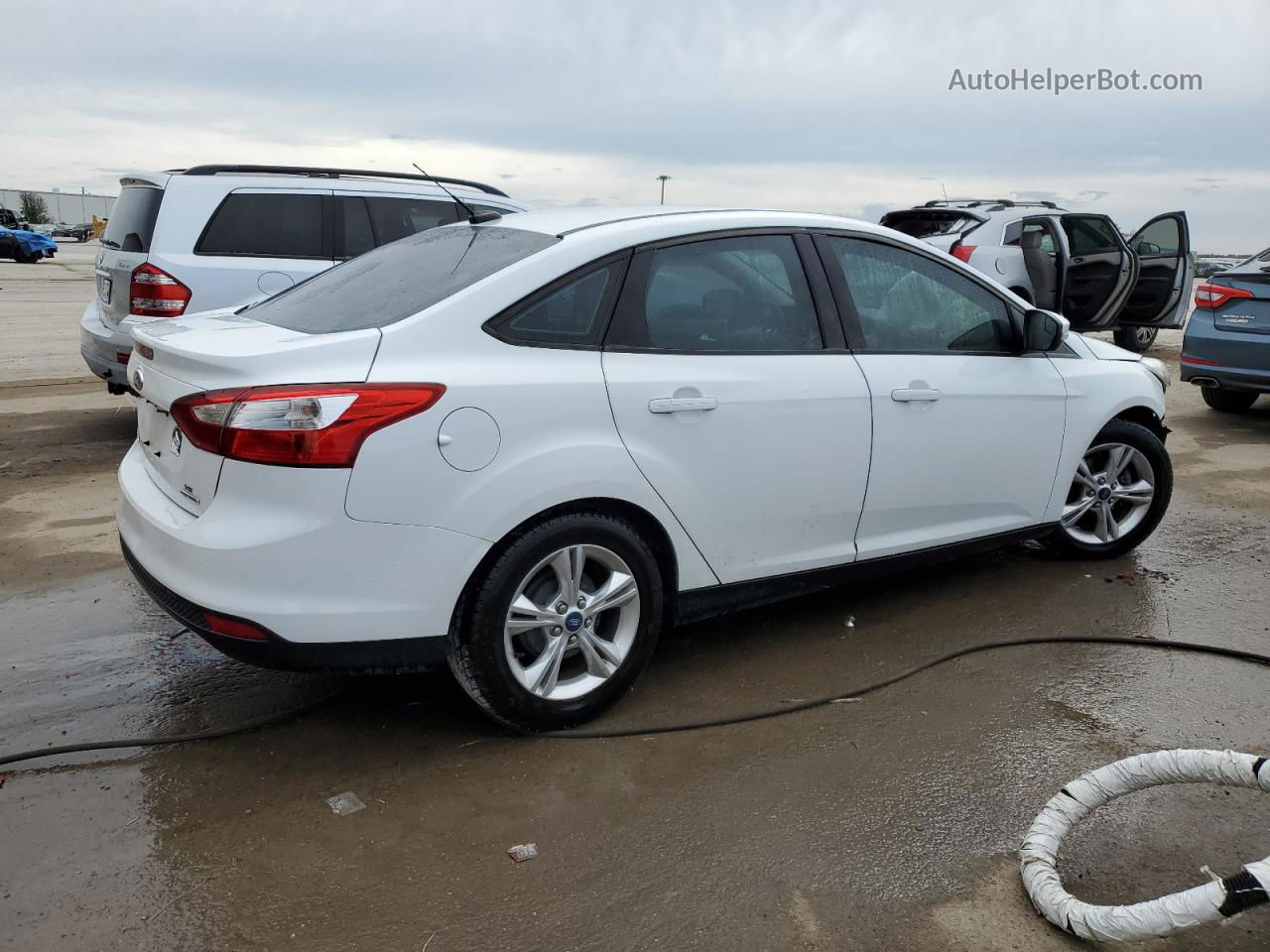 2014 Ford Focus Se White vin: 1FADP3F21EL126709