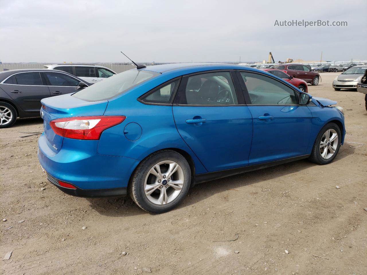 2014 Ford Focus Se Синий vin: 1FADP3F21EL179975