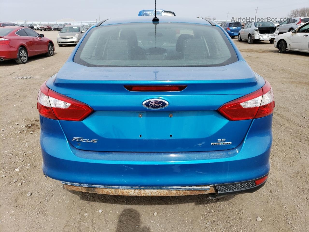 2014 Ford Focus Se Синий vin: 1FADP3F21EL179975
