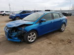 2014 Ford Focus Se Синий vin: 1FADP3F21EL179975