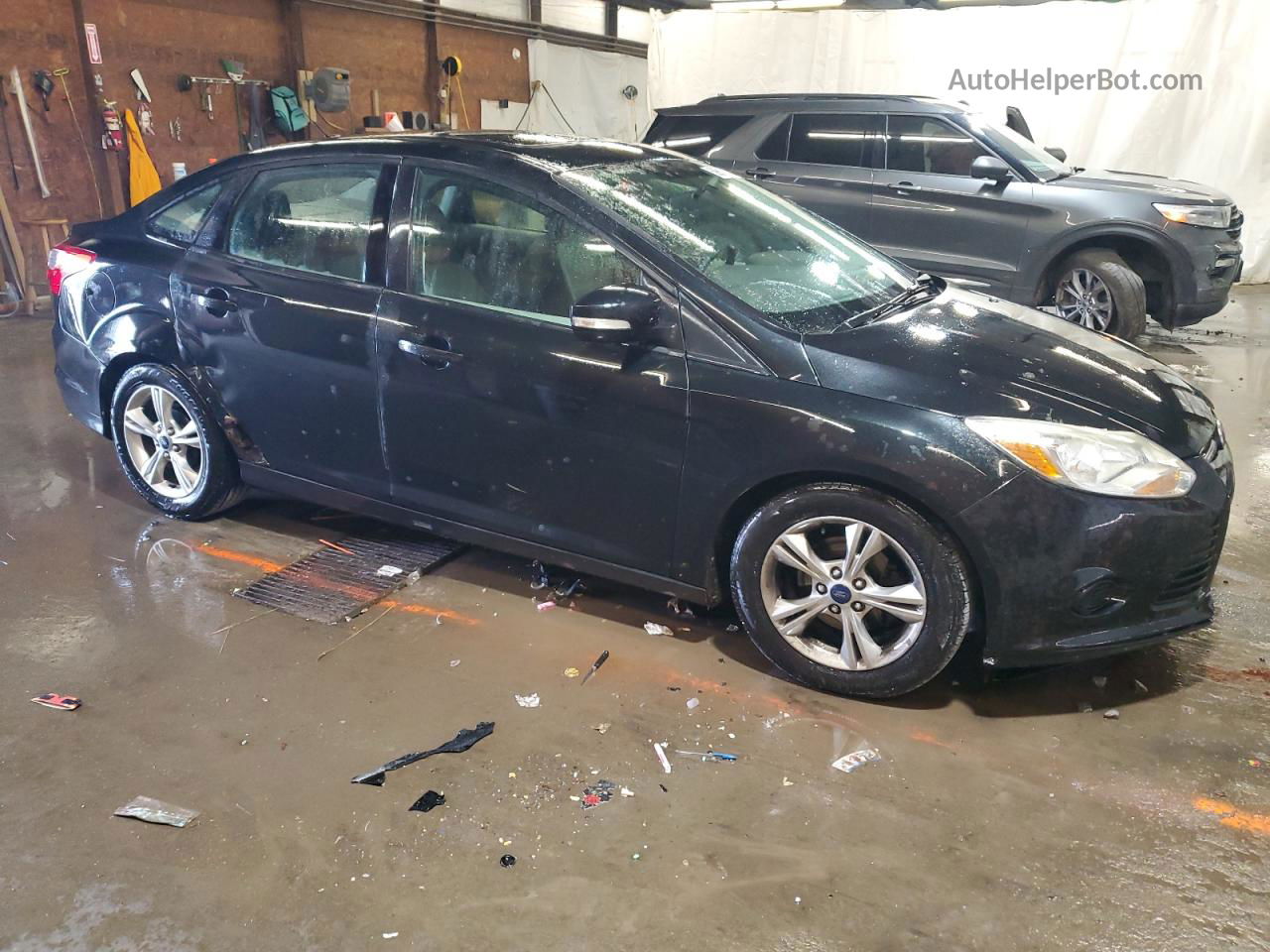 2014 Ford Focus Se Black vin: 1FADP3F21EL186456