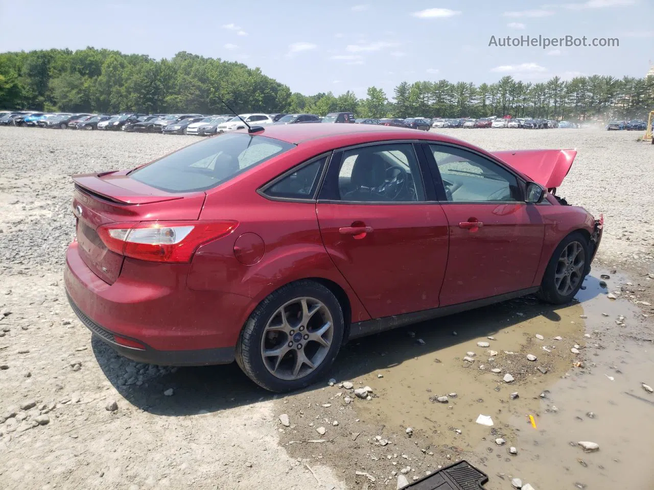 2014 Ford Focus Se Красный vin: 1FADP3F21EL193309