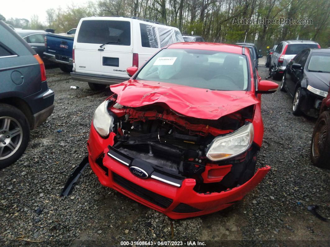 2014 Ford Focus Se Red vin: 1FADP3F21EL213638