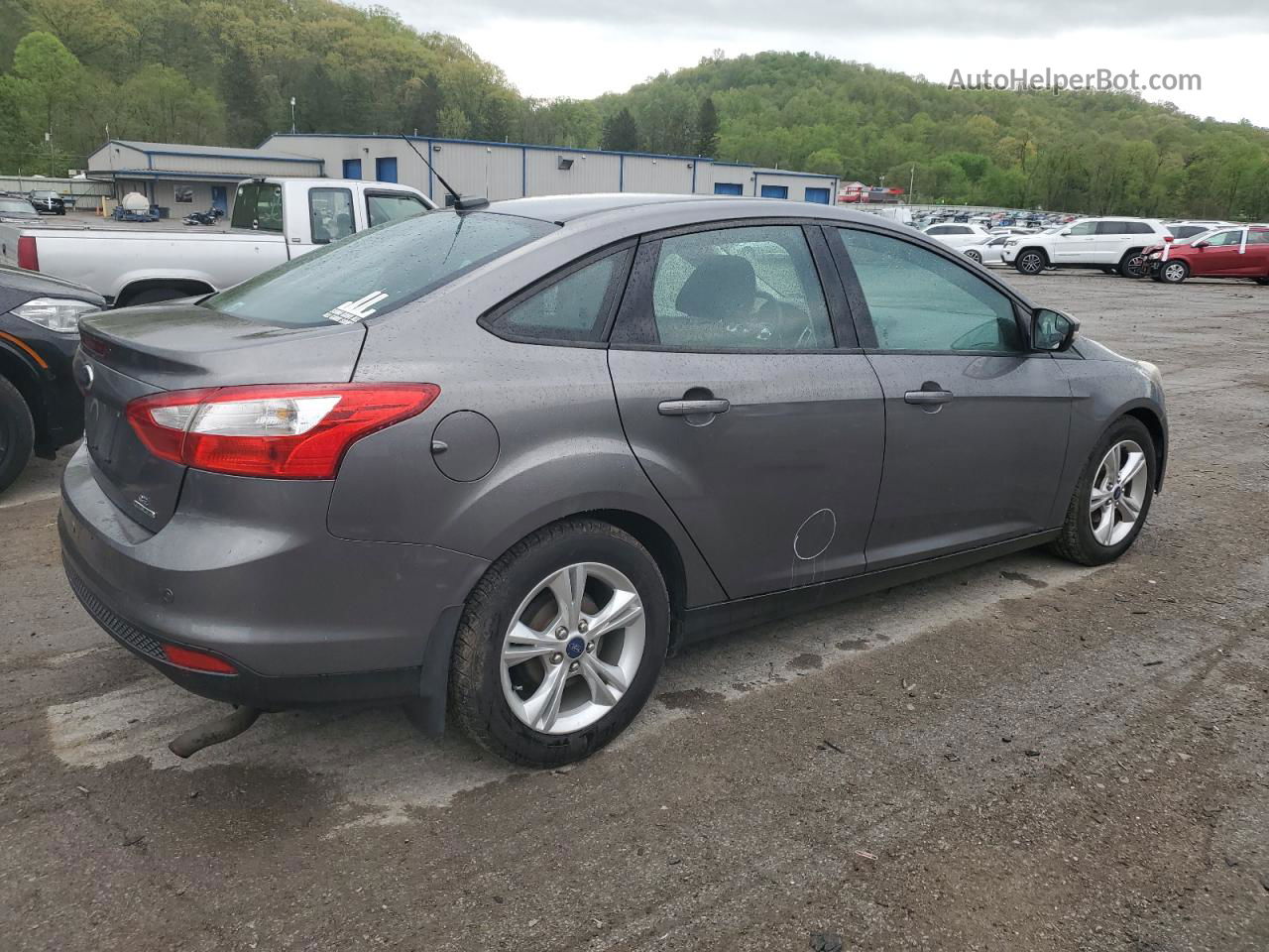 2014 Ford Focus Se Gray vin: 1FADP3F21EL213896