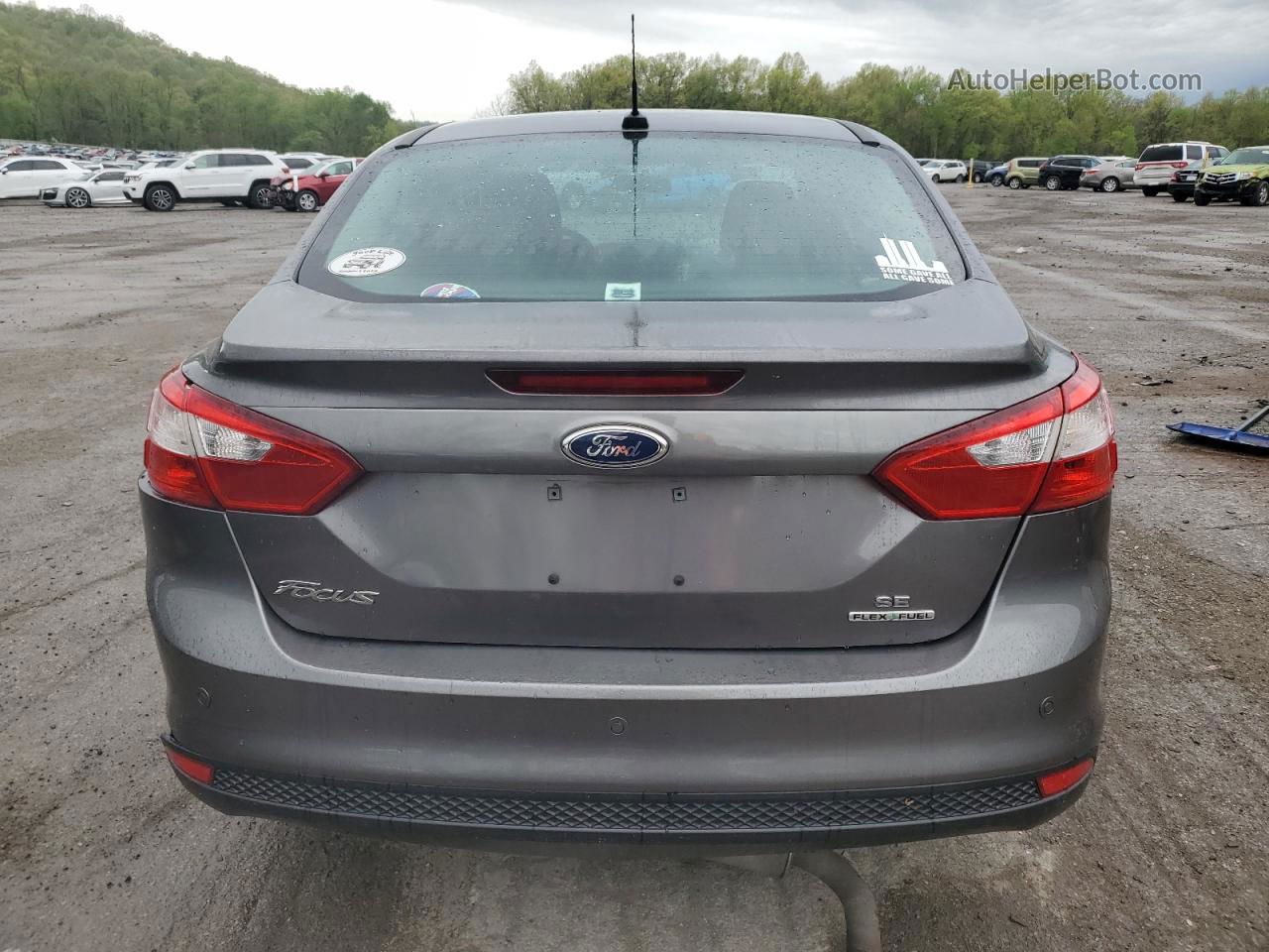 2014 Ford Focus Se Gray vin: 1FADP3F21EL213896