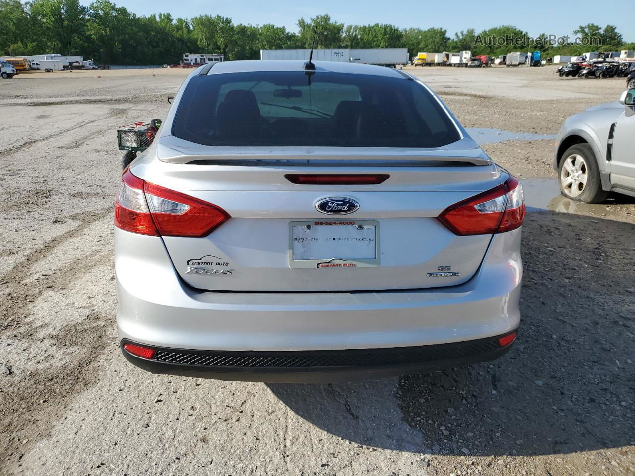 2014 Ford Focus Se Silver vin: 1FADP3F21EL223991