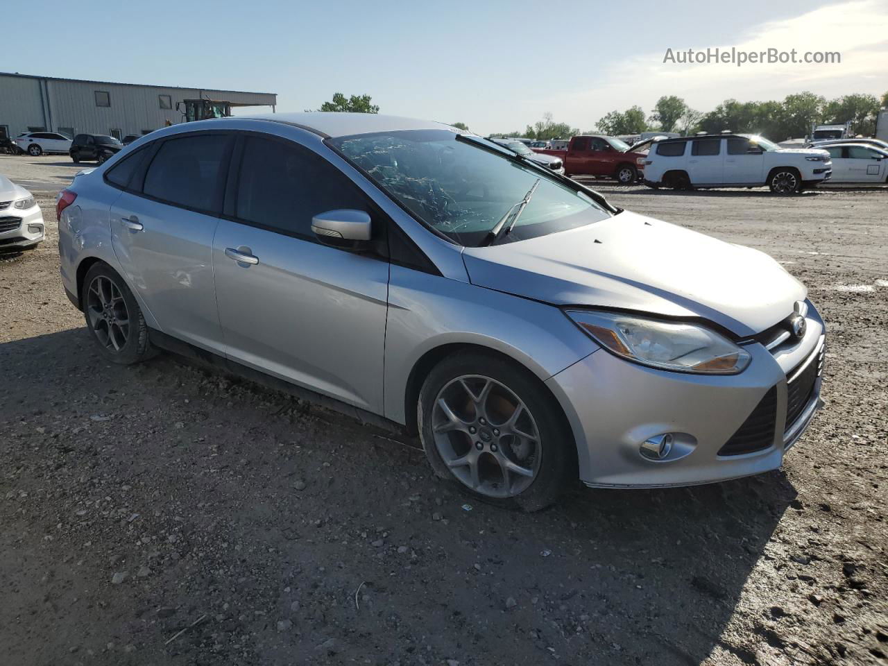 2014 Ford Focus Se Silver vin: 1FADP3F21EL223991